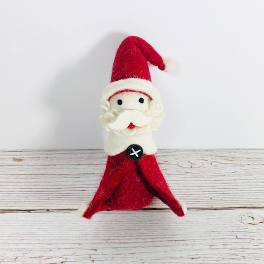 Holiday ornament - Santa Finger Puppet