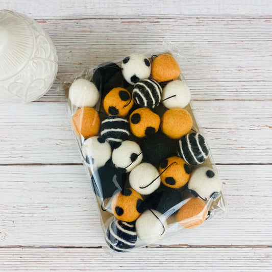 Halloween Felt Ball Garland - Fall Decor