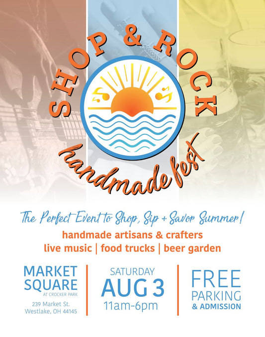 Join us!  Our first event participation - Shop & Rock Handmade Fest