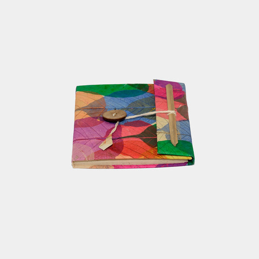 Handmade Paper Notebook - Colorful Leaves
