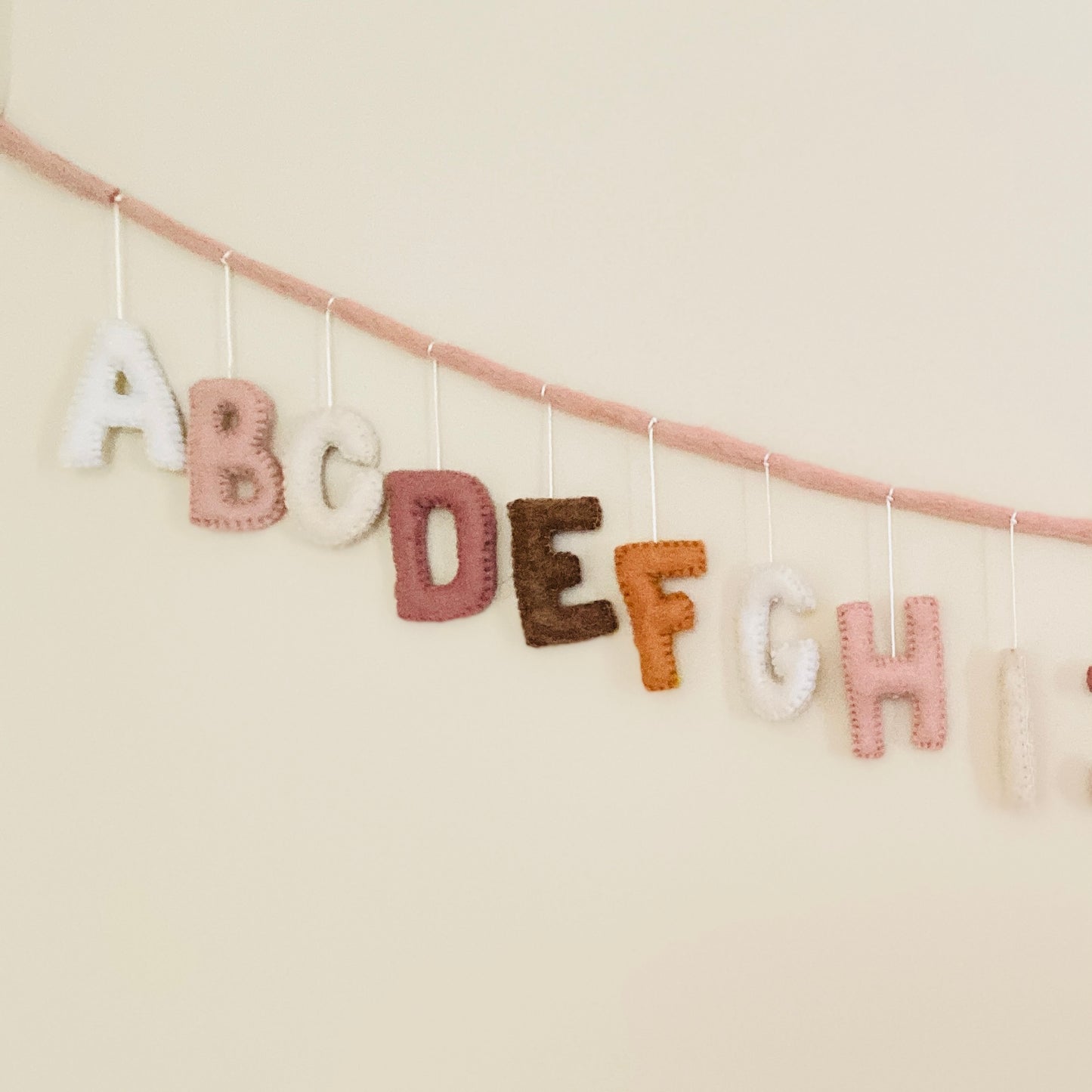 Earth Tone Alphabet Garland